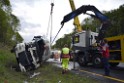 VU Gefahrgut LKW umgestuerzt A 4 Rich Koeln Hoehe AS Gummersbach P415